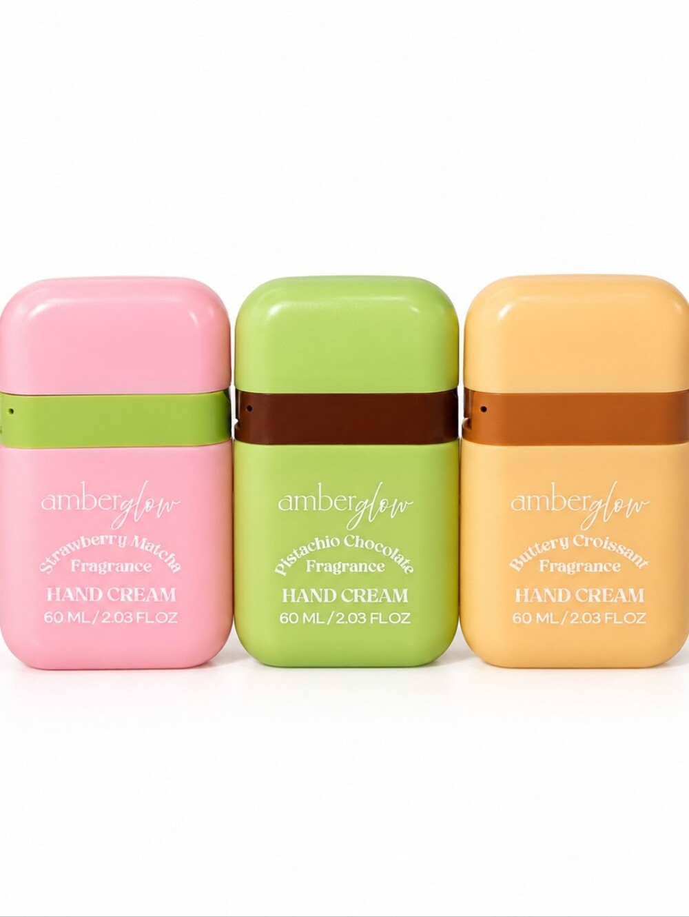 3-Piece Hand Cream Set | Strawberry Matcha, Pistachio Chocolate, Croissant